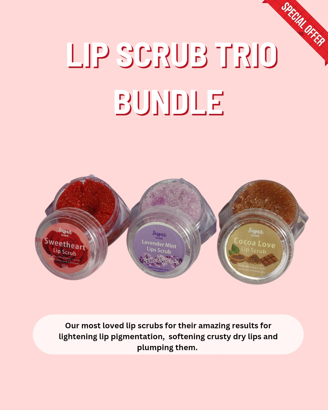 effective and organic Lip scrub pack